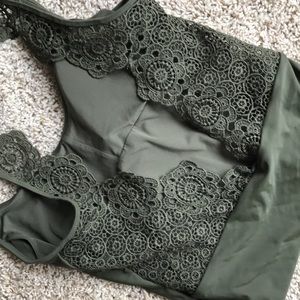 Aerie green swimsuit size large